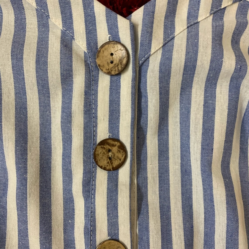 Blue and White Tank Top - Picture 2 of 3